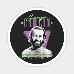 George Carlin // Vintage Style Fan Art Design Magnet